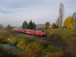 218 390-3 mit dem Bder Express Hof- Leipzig.