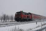 Ein Zug der Sdostbayernbahn Richtung Mhldorf.