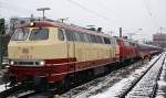 218 105 & 218 465 in Mnchen Ost in Richtung Alttting. Am 28.11.2010