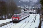 218 473 verlsst am 02.01.2011 mit dem RE14070 von Bad Harzburg nach Hannover HBF, den Ausgangsbahnhof Bad Harzburg.