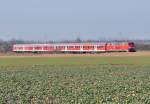 218 208-7 RB23 von Euskirchen nach Bonn, kurz vor Rheinbach - 17.02.2011