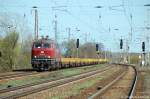 218 387-9 mit Res Ganzzug in Saarmund. 09.04.2011