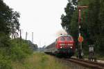 218 470 mit dem IC von Munster(rtze) nach Kln ber Berlin am 08.07.2011 in Munster.