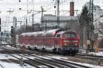 218 416 am 18.02.12 mit der RB nach Mhldorf am Heimeranplatz