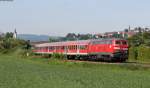 218 481-0 mit dem RE 20739 (Basel Bad Bf-Erzingen(Baden) bei Laufenburg 17.5.12