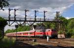 218 455-4 bei der Einfahrt in Bad Harzburg (09.06.2012)  