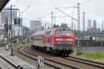 218 454 am 20.05.12 mit der RB auch Buchloe an der Donnerbergerbrcke in Mnchen