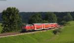 IRE 4226 (Lindau Hbf-Stuttgart Hbf) mit Schublok 218 496-8 bei Lohner 18.6.12