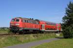 Die 218 442-2 am 23.07.2012 bei Altenstadt (Hess).