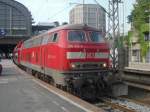 218 413 als RE nach Kiel HBF ber Lbeck HBF am 10.9.2012 in Hamburg HBF.