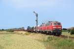 218 342-4 und eine weitere 218 mit einem Sylt Shuttle am 07.07.2012 in Keitum