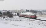 218 432-3 mit dem RE 22304 (Neustadt(Schwarzw)-Rottweil) bei Deilingen 26.1.13