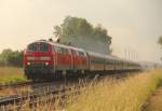 218 491-9 DB + 218 464-6 DB mit BTE SDZ bei Burgkunstadt am 28.06.2013.