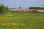 218 xxx mit RE 57416 bei Trkenfeld (14.05.2013)