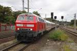 218 465 mit Stammstrecken Shuttle am 15.09.2013 in Rathenow