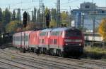 218 403 & 426 & 1016 031 am 19.10.13 mit EC 112 umgeleitet ber Mhldorf in Mnchen Ost