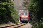 218 424-0 Einfahrt  Rauerberg-Tunnel 08.09.2009