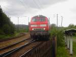 218 307-7 Ausfahrt Michaelstein (Rübeland) 21.07.2005