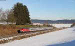 218 456-2 mit dem IC 2085 (Augsburg Hbf-Oberstdorf) bei Aitrang 3.12.13