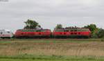 218 372-1 und 218 386-1 mit dem IC 2310 (Frankfurt(Main) Hbf-Westerland(Sylt)) bei Lindholm 28.5.14