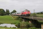 218 404 mit RE 27005 am 02.08.2014 bei Anzenkirchen.