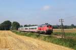 218 404 mit RE 27005 am 02.08.2014 bei Ruhstorf.