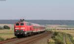 218 474-5 mit dem RE 14065 (Hannover Hbf-Bad Harzburg) bei Klein Elbe 4.9.14