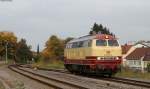 218 105-5 als NbZ 61954 (Rottweil - Villingen(Schww)) in Schwenningen 5.10.14