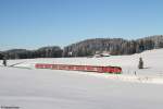 218 490 mit RB 57346 am 01.01.2015 bei Weizern-Hopferau.