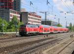 218 421-6 und 218 403-4 mit einem RE im Sandwich in Fahrtrichtung München Hbf.