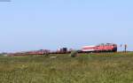 218 359-8 und 218 319-2 mit dem AS 1435 (Westerland(Sylt)-Niebüll) bei Keitum 6.6.15