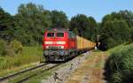 218 496 mit dem KT 43980 in Enzisweiler am 27.07.15