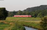 218 409-1 mit dem IRE 4235 (Stuttgart Hbf-Lindau Hbf) bei Schweinhausen 2.7.15