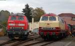 218 460-4 und 218 105 bei den Rottweiler Dampftagen 18.10.15