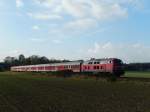 218-Session: 

218 470 kurz hinter Derneburg auf dem Weg nach Bad Harzburg. 17.10.2014