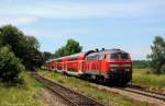 218 428 892 80 1218 428-1 D-DB) mit RB27039 am 15.06.2013 in Schwindegg