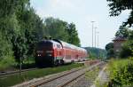 218 463 (92 80 1218 463-8 D-DB)mit RB27061 am 15.06.2013 in Hörlkofen