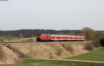 218 409-1 mit dem IRE 3220 (Ulm Hbf-Neustadt(Schwarzw)) bei Unadingen 3.4.16