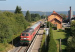 218 326-7 mit dem IRE 3220 (Ulm Hbf-Neustadt(Schwarzw)) in Unadingen 25.9.16