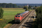 IRE 4207 auf dem Weg nach Lindau HBF, hier zwischen Aulendorf und Ravensburg, links sind schon die neuen Signale zu sehen (welche mittlerweile in Betrieb sind), mit dem Umbau des Bahnhofs Niederbiegen wurde auch der 2-gleisige Betrieb zwischen Ravensburg und Mochenwangen eingerichtet ....  8.9.2016