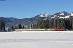 218 476-0 mit dem IC 2084  Nebelhorn  (Oberstdorf-Augsburg Hbf) bei Altstädten 21.1.17