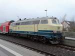 DB Westfrankenbahn 218 460-4 Conny am 30.01.17 in Niederdorfelden 