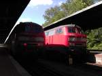 218 450 und 218 470 treffen sich in Bad Harzburg