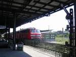 BR 218 102 in Quedlinburg, Sommer 2005