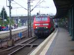 218 210-3 steht Abfahrbereit in Hamburg-Harburg. 22.08.07