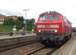 Die BR 218 445-5 am 23.06.2007 in Passau HBF.