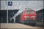 218 344-0 steht am 08.03.08 mi RB 22365 nach Memmingen im Ulmer Hbf.