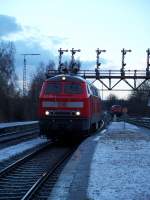 218 450 und 218 452 im Hintergrund in Bad Harzburg (18.3.2008)