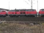 218 248-3 im Lokzug der z-Loks in Bremen-Sebaldsbrck am 27.12.2008. Es fehlen bereits etliche Teile.