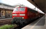 218 451 ist am 09.05.09 im Hbf Hannover angekommen und macht sich demnchst wieder auf den Weg nach Bad Harzburg.